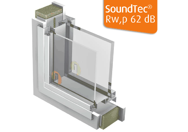Staalkozijn SoundTec 62 geluidwerend raamkozijn