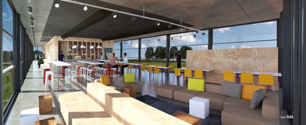 Clubhuis van AVV Zeeburgia, Amsterdam, door Buro SAI
