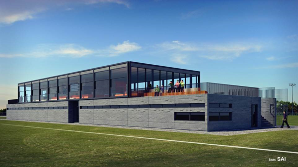 Clubhuis van AVV Zeeburgia, Amsterdam, door Buro SAI