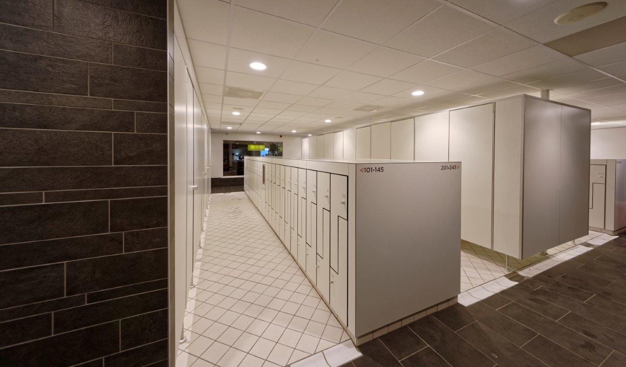 Inrichting sanitaire ruimten en kleedkamers type HerboKern