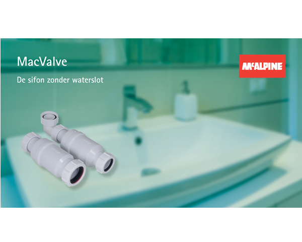 Sifon zonder waterslot McAlpine MacValve