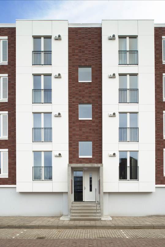 Prefab gevels met minerale steenstrips van Sto Prefab gevels met minerale steenstrips van Sto
