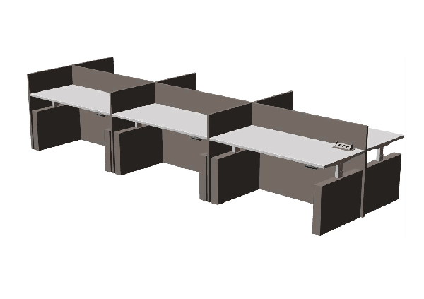Parthos elektrisch verstelbare werkplekken Multi Akoestiek
