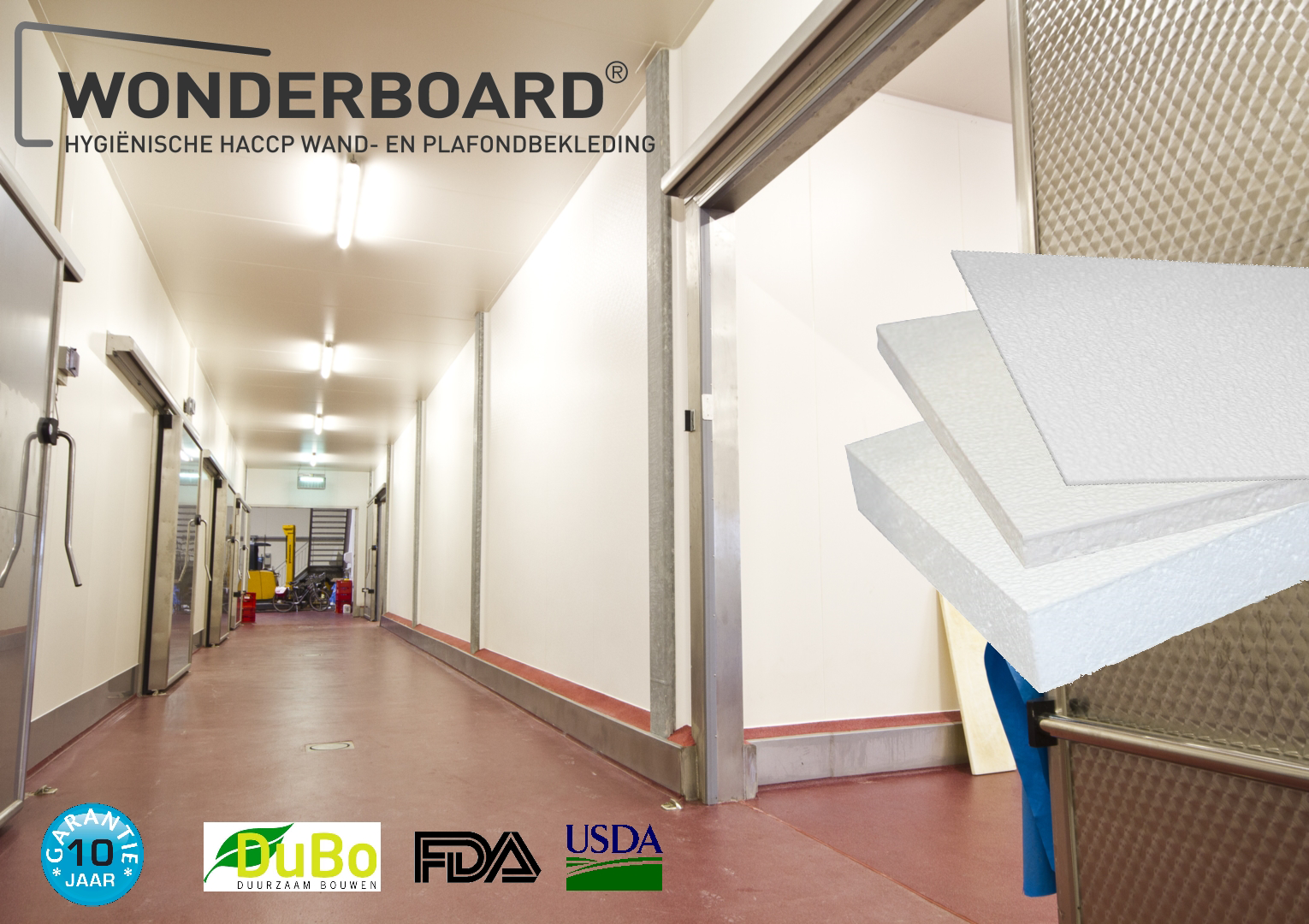 Wonderboard Hygiënische wandbekleding en plafondbekleding