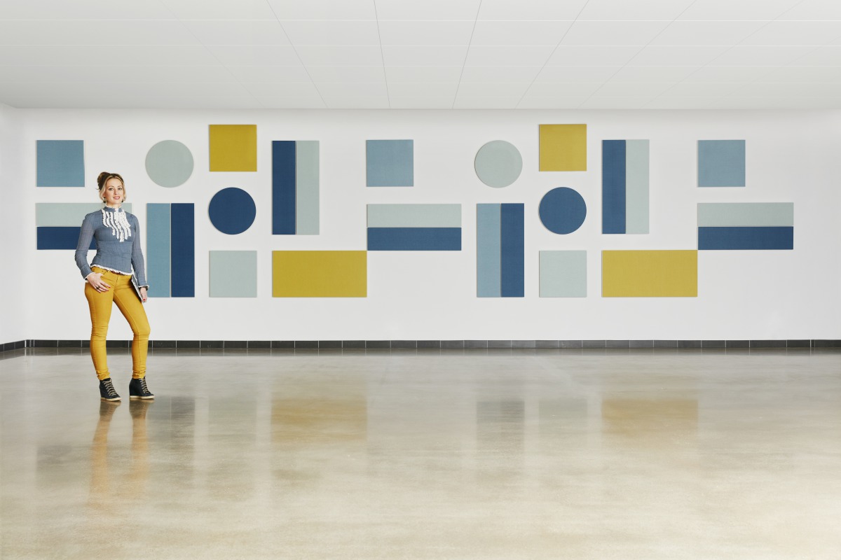 Decoratieve akoestiek aan de wand Decoratieve akoestiek aan de wand