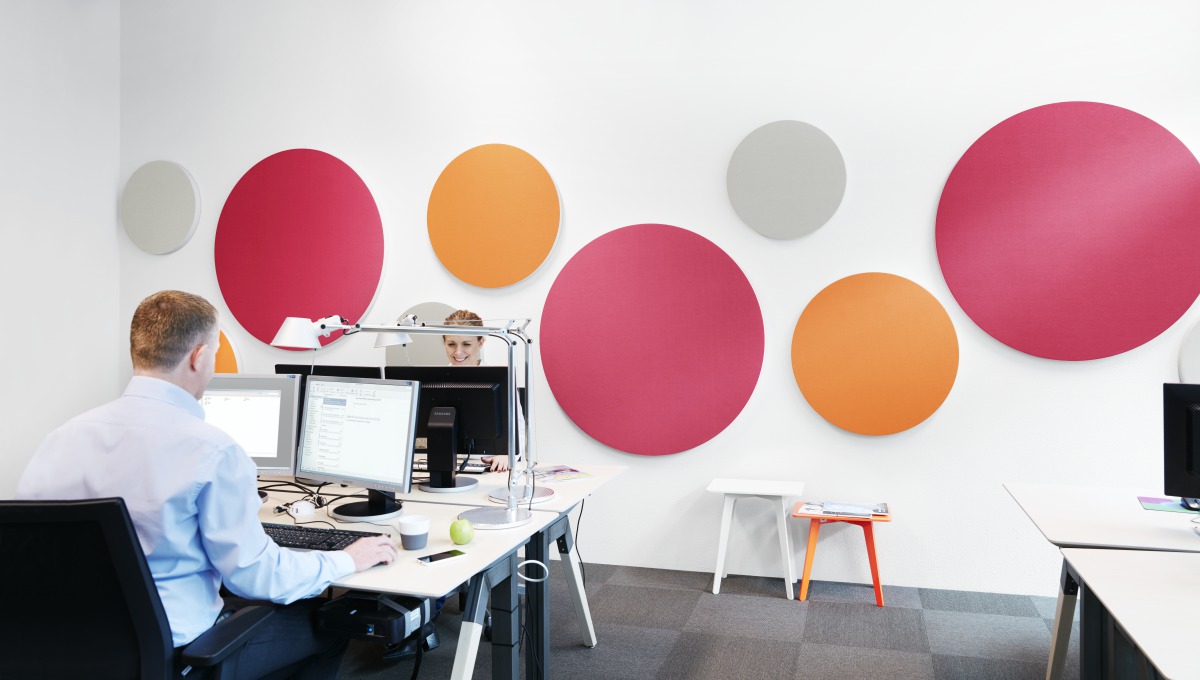 Decoratieve akoestiek aan de wand Decoratieve akoestiek aan de wand