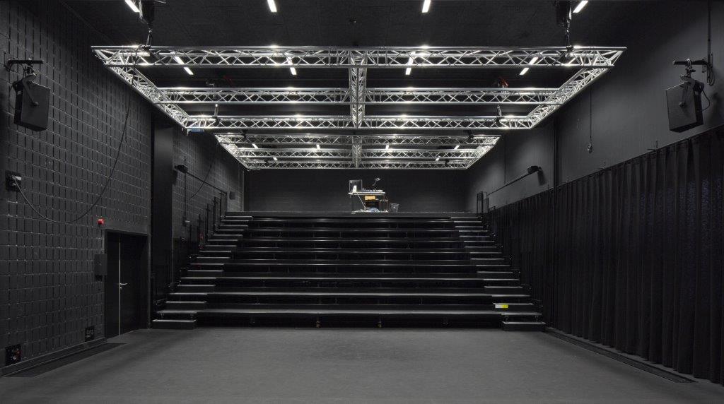 Akoestisch klimaat is essentieel Donkere theateropstelling