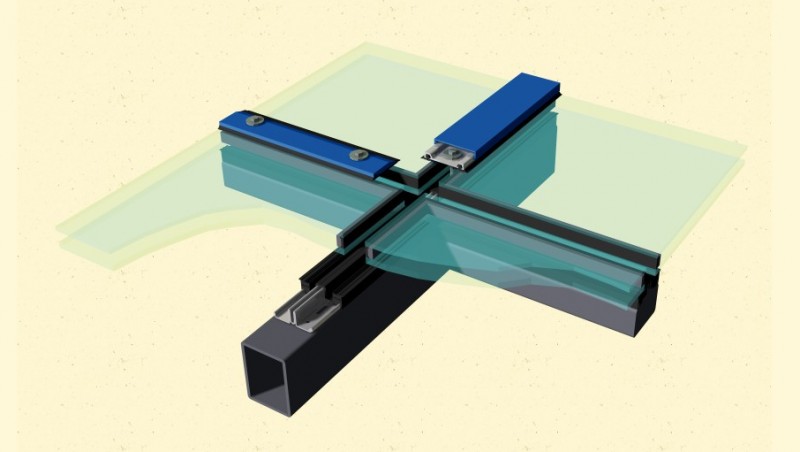 Brakel Atmos BA-4R, glasconstructies met rubberoplegprofiel