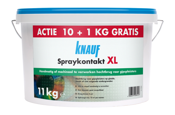 Knauf voorstrijkactie: Betokontakt XL en Spraykontakt XL