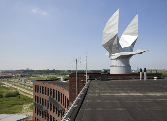 De windgek vlak na oplevering, foto Halmos Adviseurs