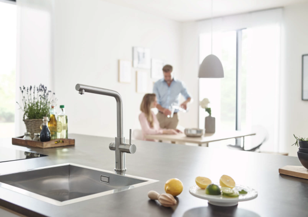 Grohe Blue Home: Plat, licht bruisend of bruisend water uit je eigen keukenkraan