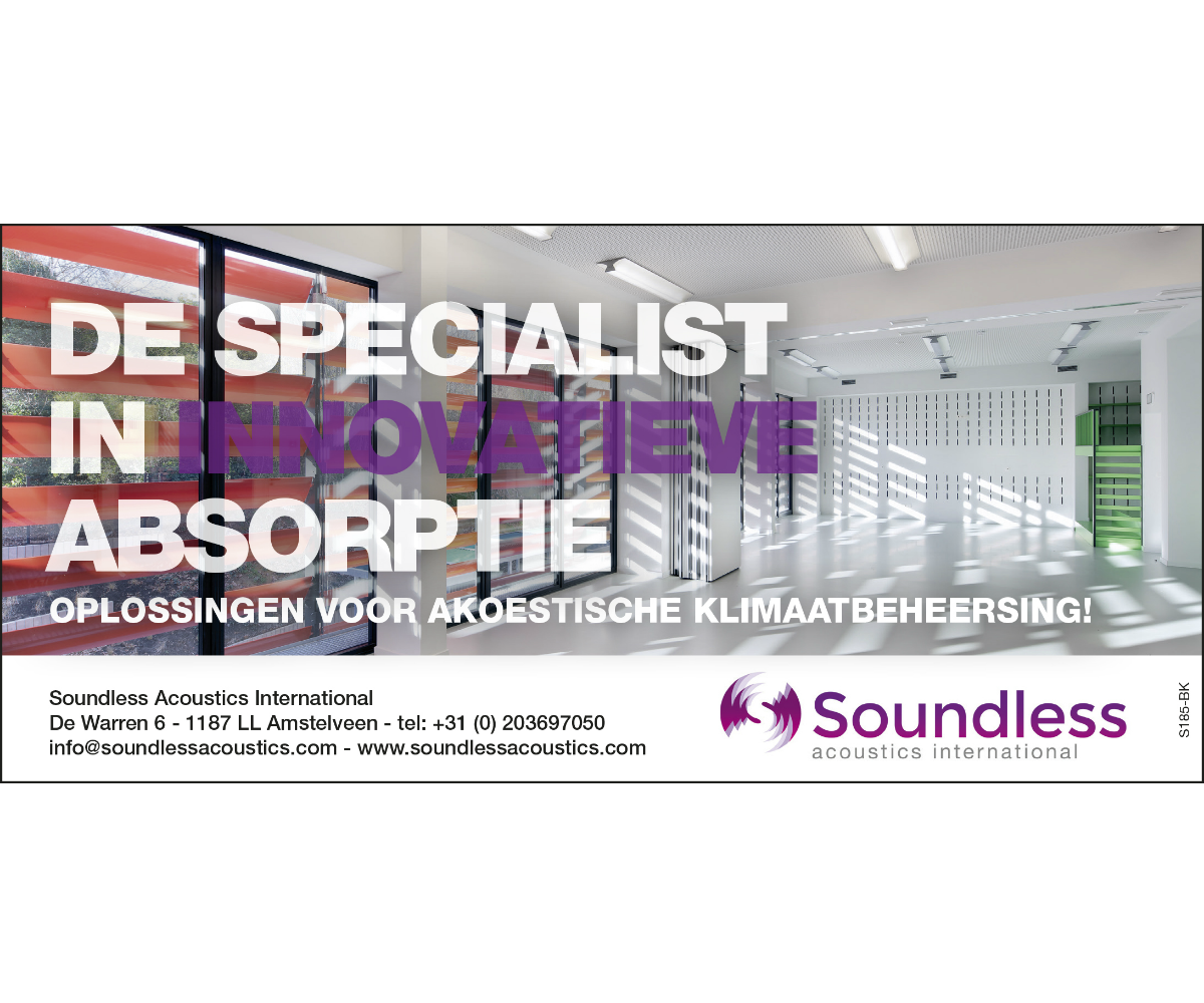 Geluidsabsorptie integreren in een stabiele (scheidings)wand Geluidsabsorptie integreren in een stabiele (scheidings)wand