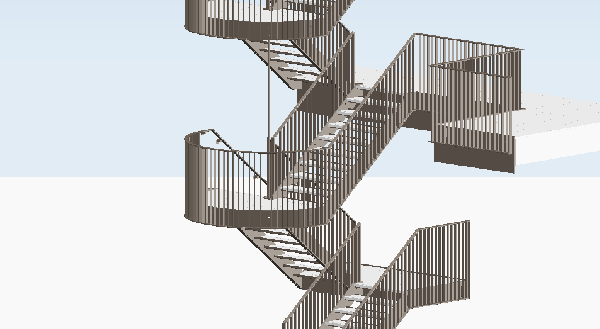 3D-BIM engineering van Stalen Trappen door Straatman B.V.