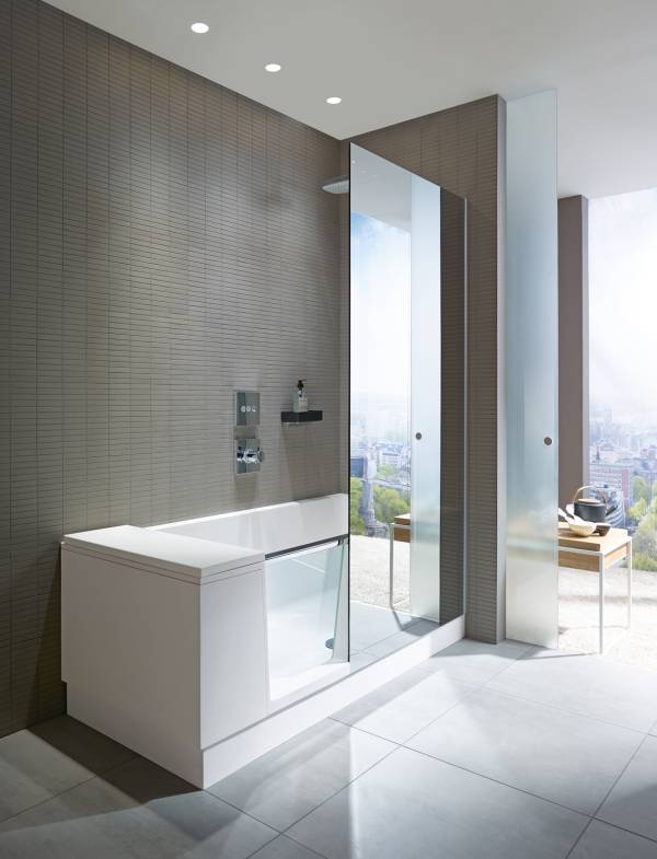 Walk-In douche en ligbad