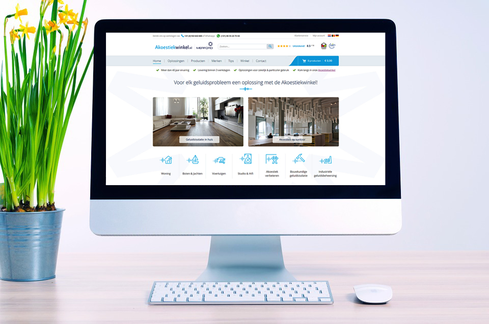 Merford lanceert vernieuwde webshop voor akoestische oplossingen Merford lanceert vernieuwde webshop voor akoestische oplossingen