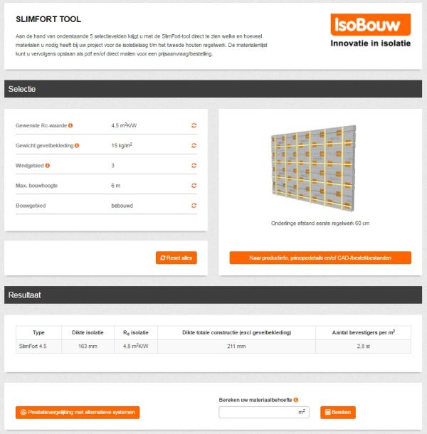 Slimme nieuwe rekentool voor SlimFort gevelisolatiesysteem