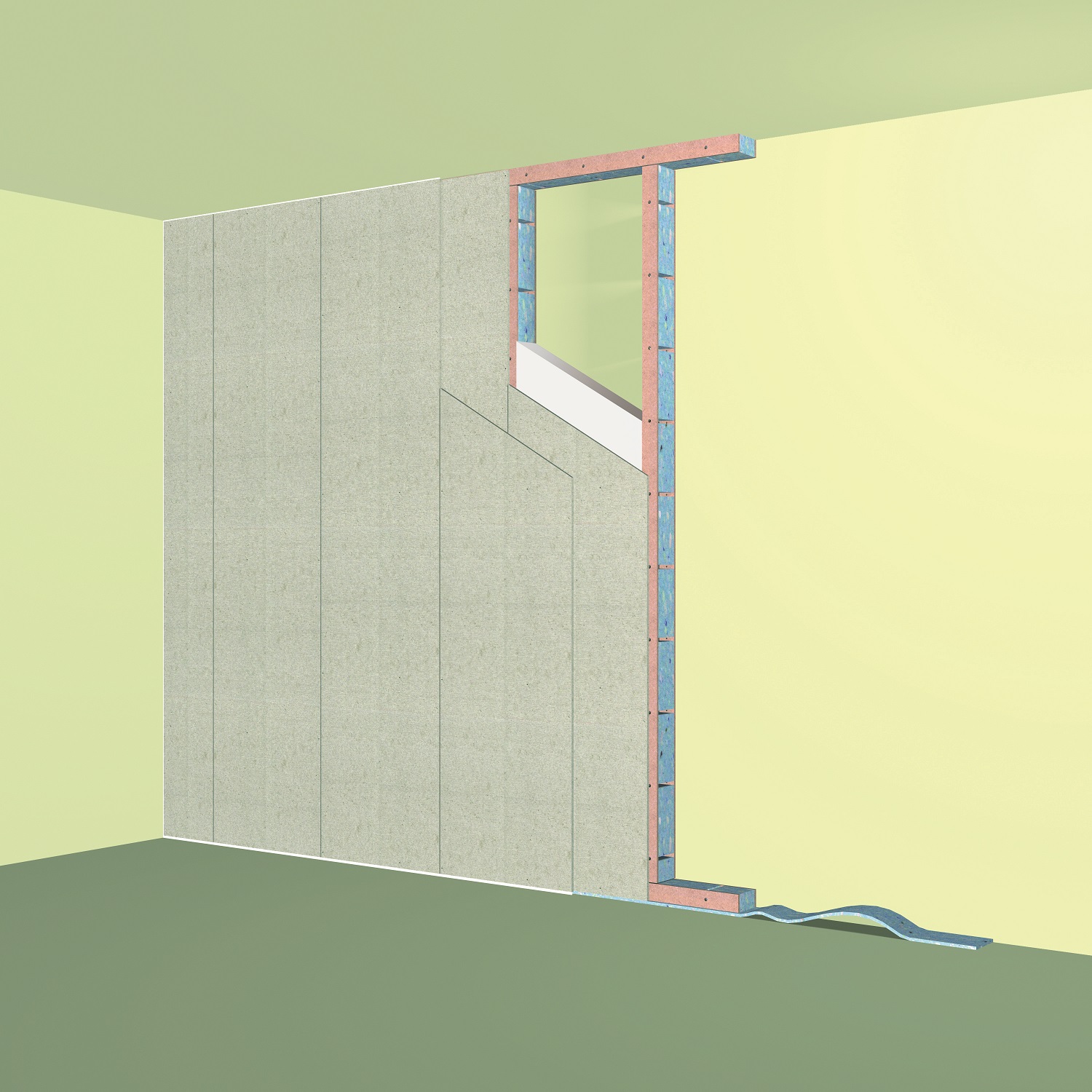 Akoestikon geluidsisolerende profielsystemen van Merford voor vloer, wand, plafond, gevel en dak Akoestikon geluidsisolerende profielsystemen van Merford voor vloer, wand, plafond, gevel en dak
