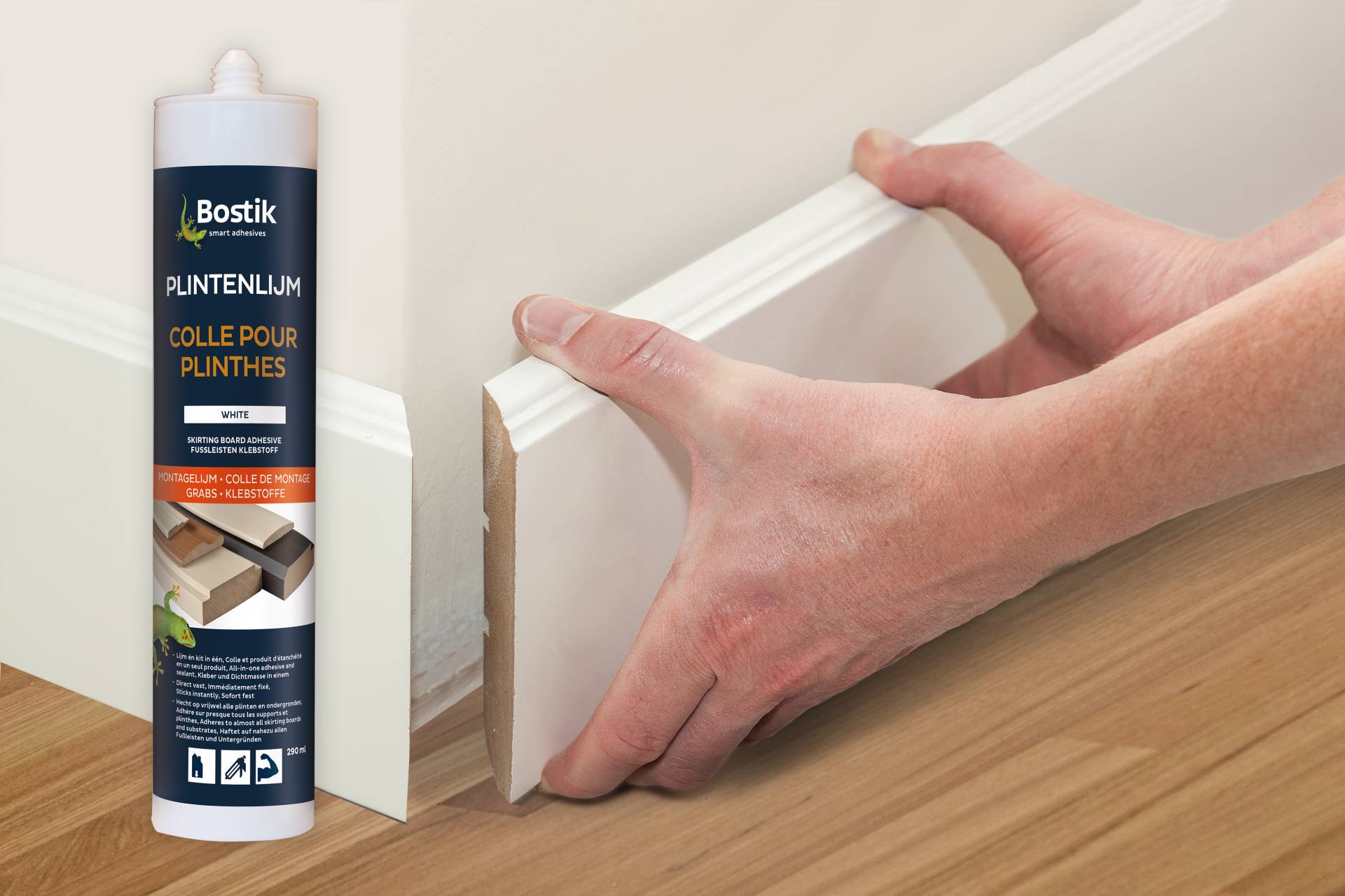 De nieuwe Bostik plintenlijm: Snel, vast en zeker! De nieuwe Bostik plintenlijm: Snel, vast en zeker!