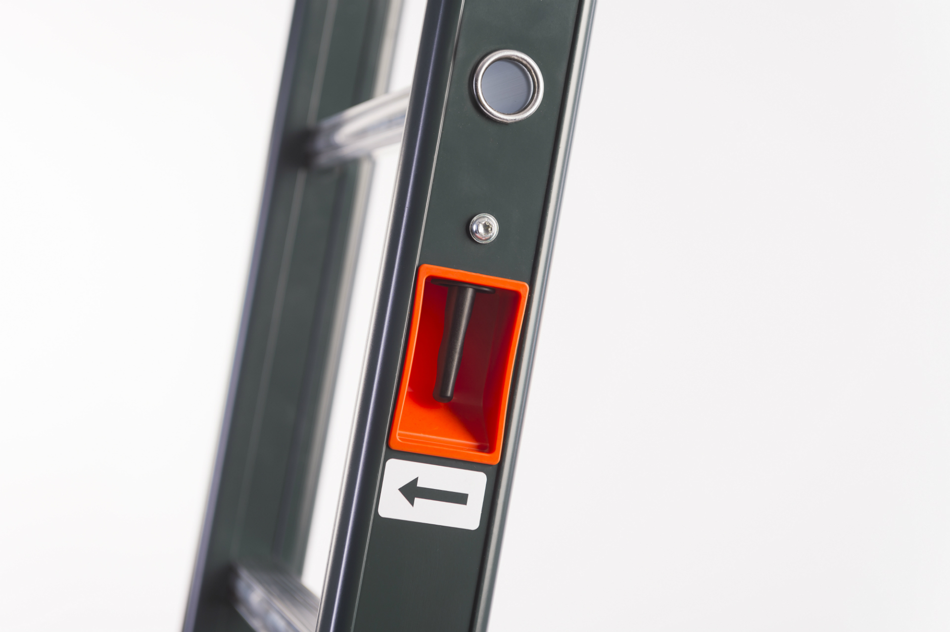 Smart Level Ladder met ééngreeps bediening van het levelingsysteem Smart Level Ladder met ééngreeps bediening van het levelingsysteem