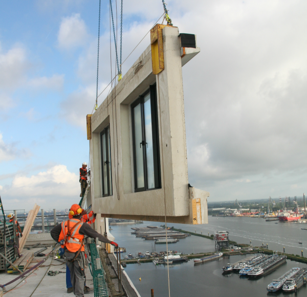 Prefab EPDM-detailoplossingen bij Pontsteiger