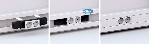 Nieuwe stalen Colonnette CL-SO en wandgootsysteem GWO Snap-on 