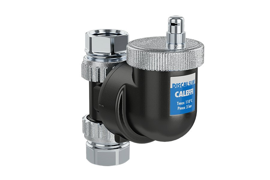 Caleffi compacte kunststof luchtafscheider DISCALSLIM® Caleffi compacte kunststof luchtafscheider DISCALSLIM®