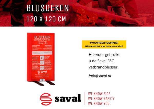 Blusdeken 120 x 120 cm Saval