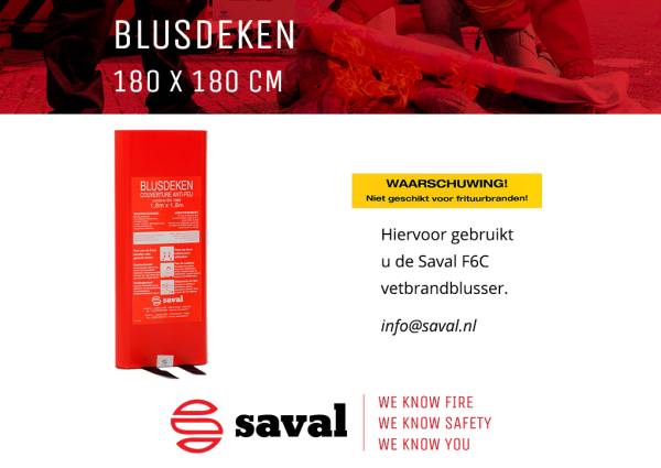 Blusdeken 180 x 180 cm Saval