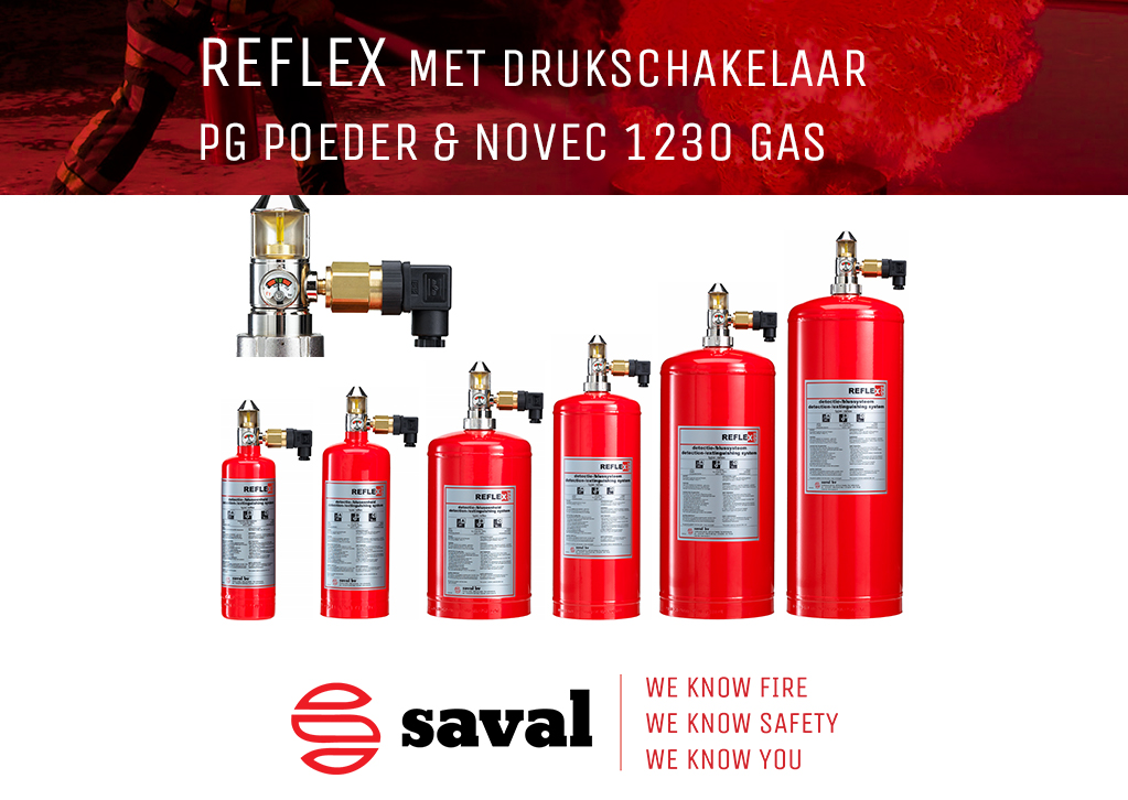 Saval Reflex: automatisch branddetectiesysteem en blussysteem