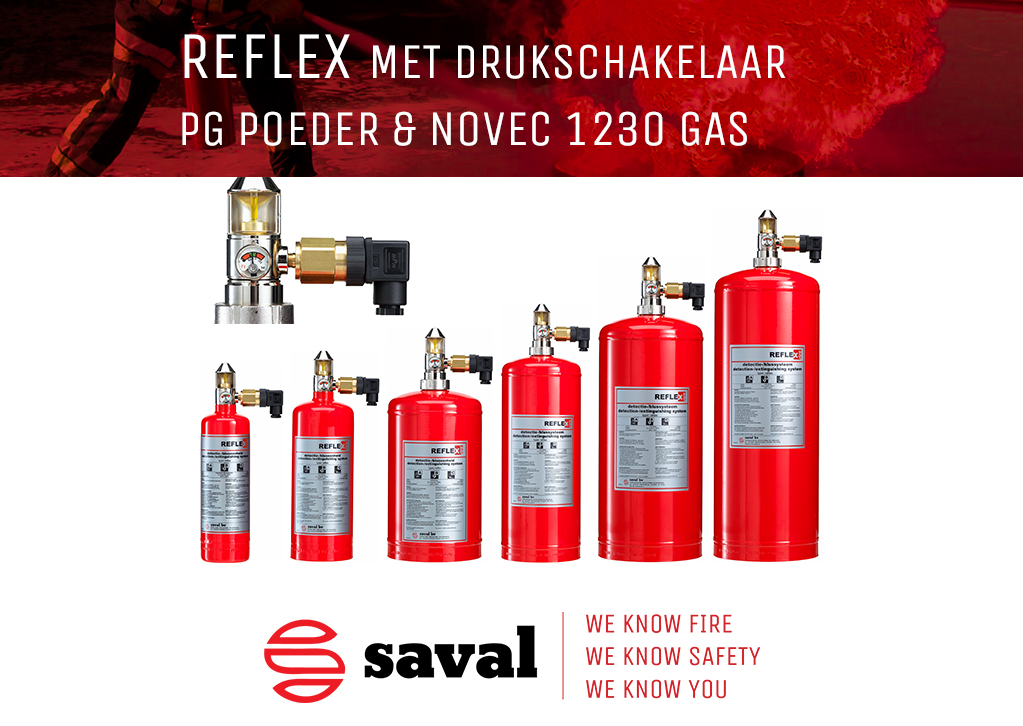 Saval REFLEX drukschakelaar Saval REFLEX drukschakelaar