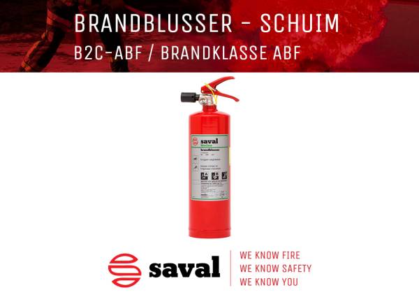 Saval brandblussers B2C-ABF schuimblusser