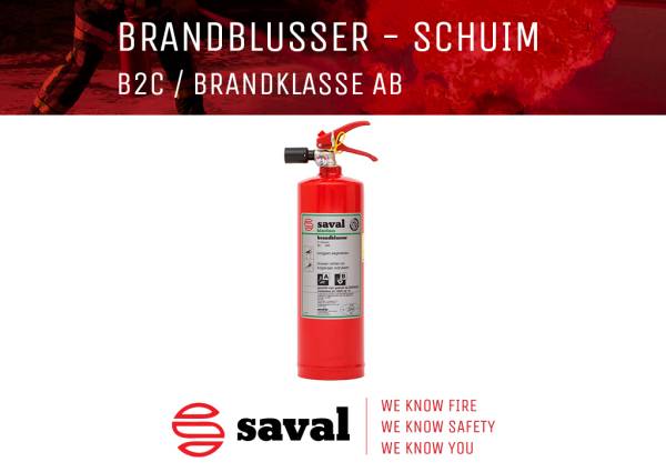 Saval brandblussers B2C schuimblusser