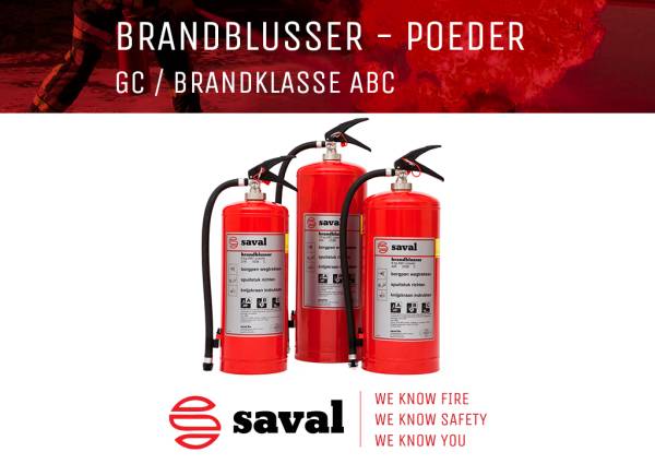 Saval brandblusser GC poederblusser