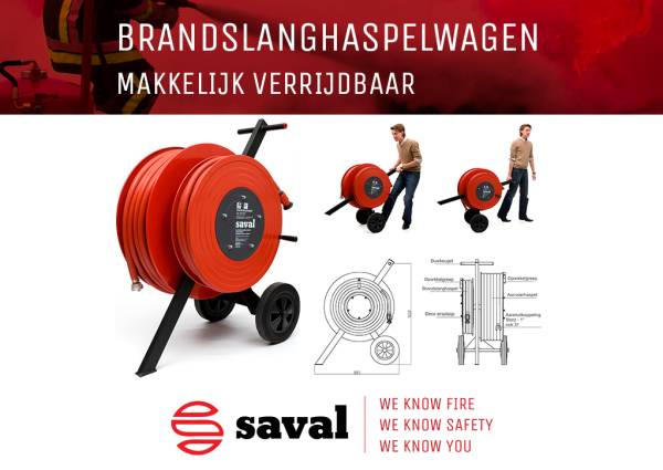 Brandslanghaspelwagen Saval