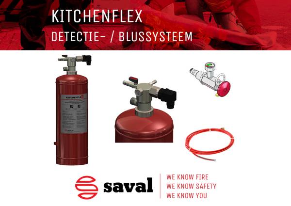 Saval KITCHENFLEX detectie-/blussysteem