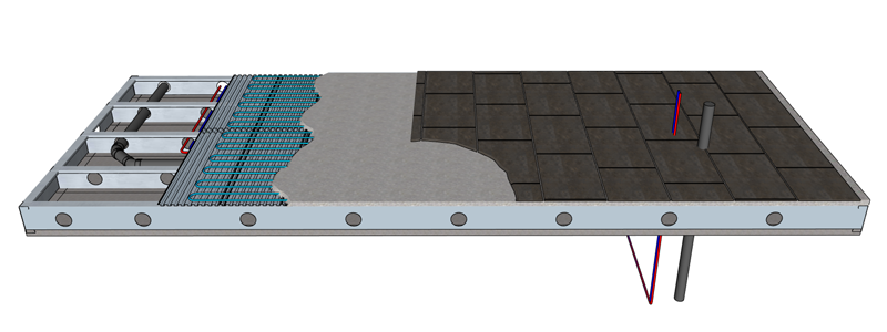 LEWIS Steelframe Concrete Floor 