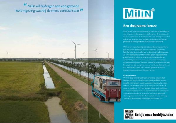 Duurzaamheid in de nieuwe Milin catalogus