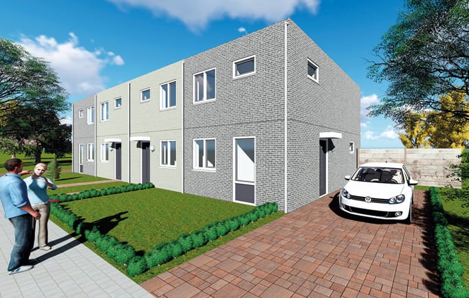 Prefabwoningconcept bloqz van OLCAS Casco