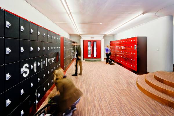 Lockers Katholieke Universiteit Leuven, Bibliotheek Rechtsgeleerdheid, België