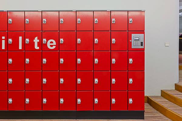 Lockers Katholieke Universiteit Leuven, Bibliotheek Rechtsgeleerdheid, België