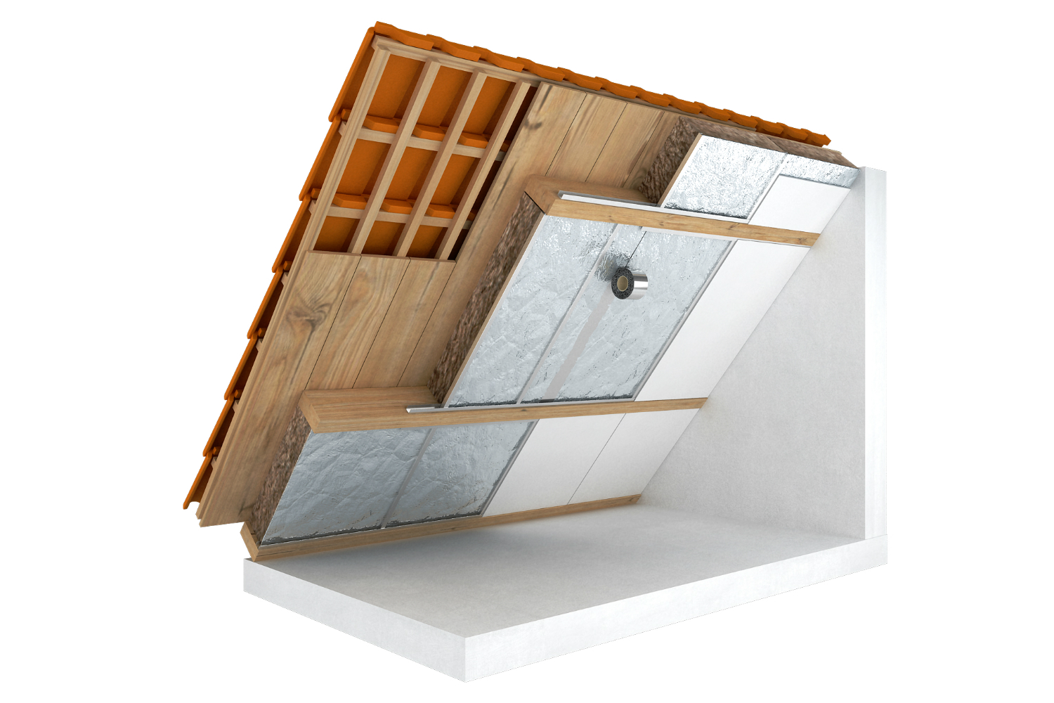Renovatie hellend dak uitvoering basis met Knauf Insulation Renovatie hellend dak uitvoering basis met Knauf Insulation