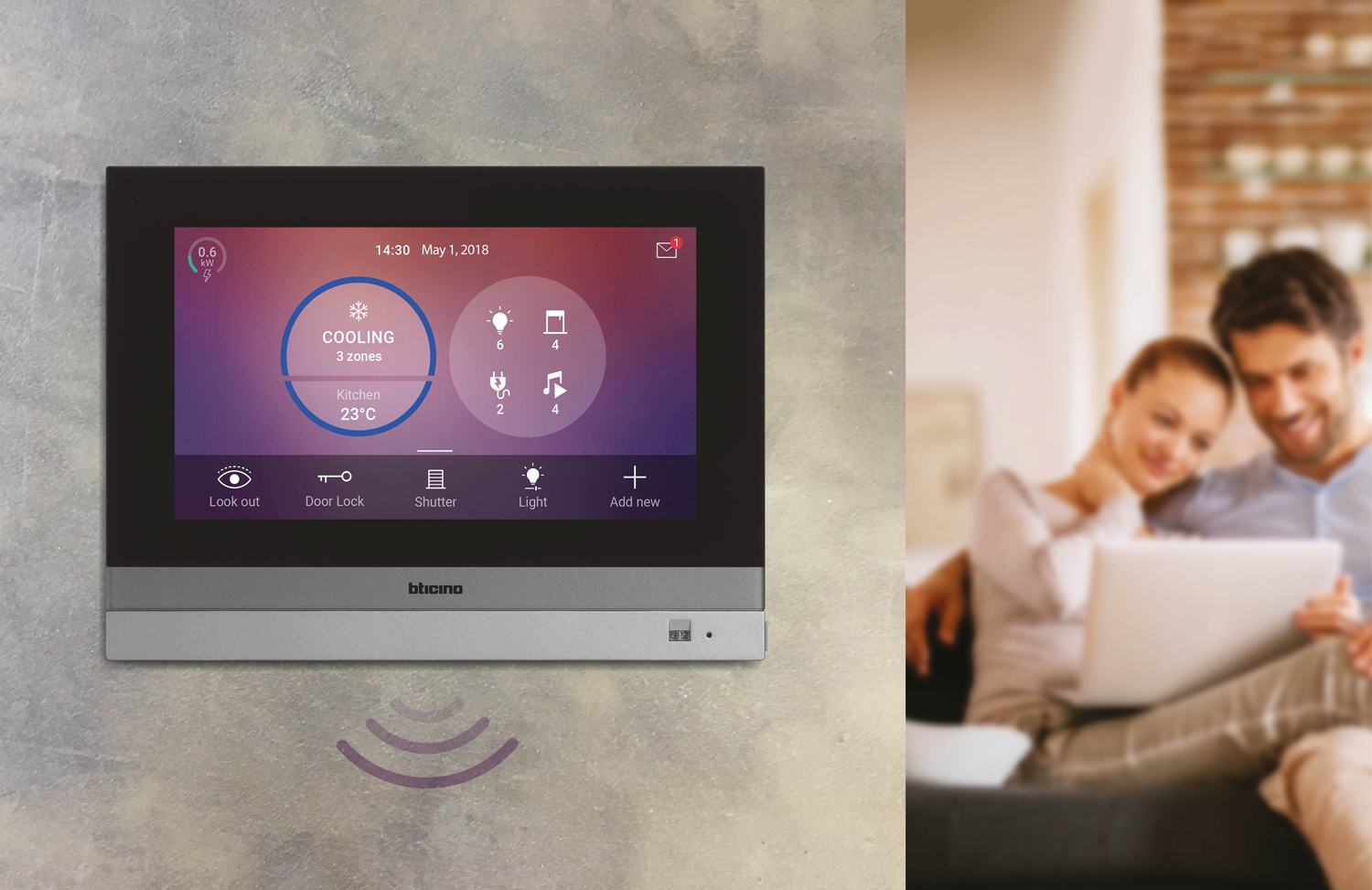 HomeTouch: één toestel voor zowel deurcommunicatie als domotica! HomeTouch: één toestel voor zowel deurcommunicatie als domotica!