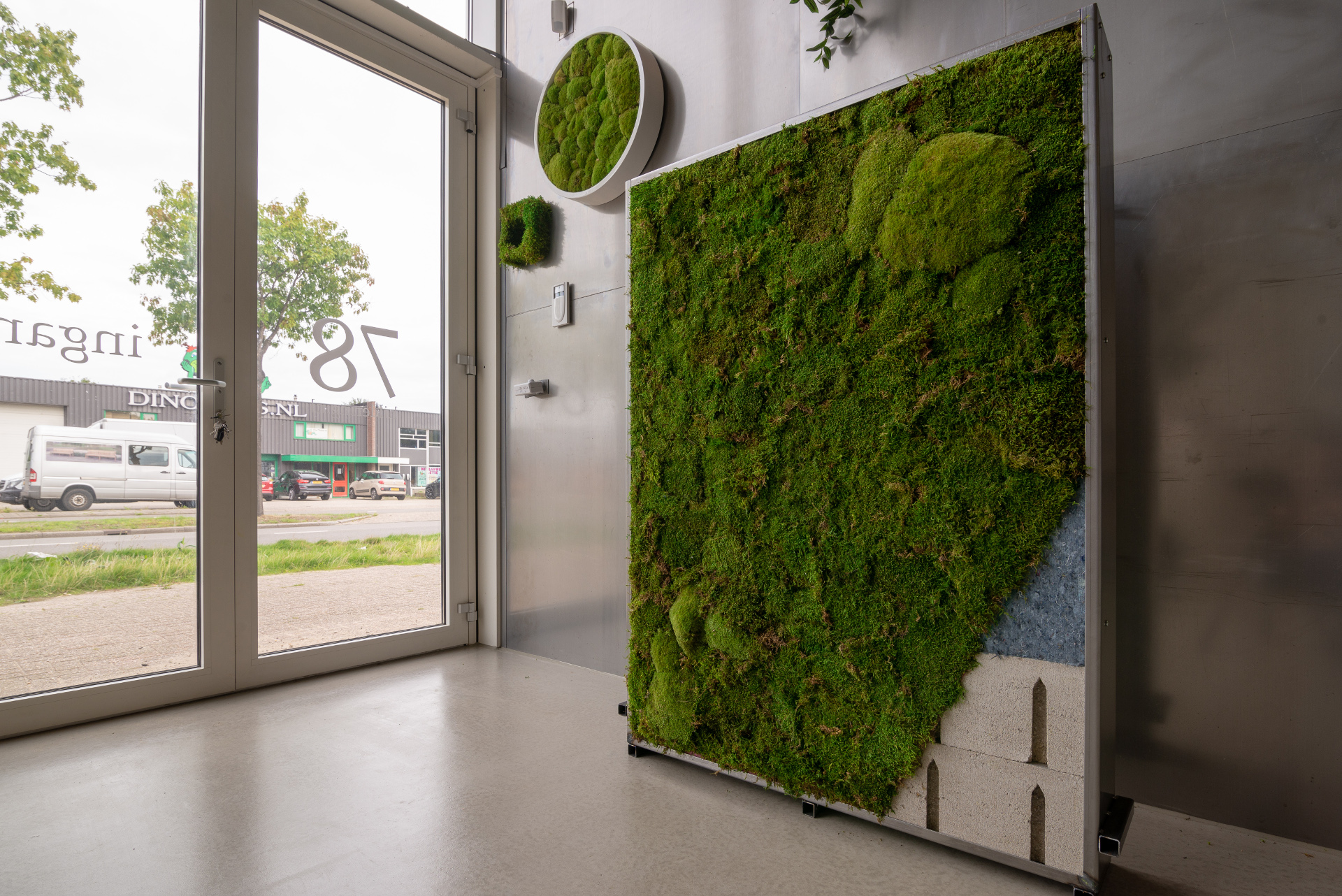 Soundblox Green Wall, akoestische wand met mummiemos Soundblox Green Wall, akoestische wand met mummiemos