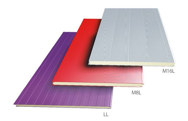 Sandwichpanelen voor gevels en wanden