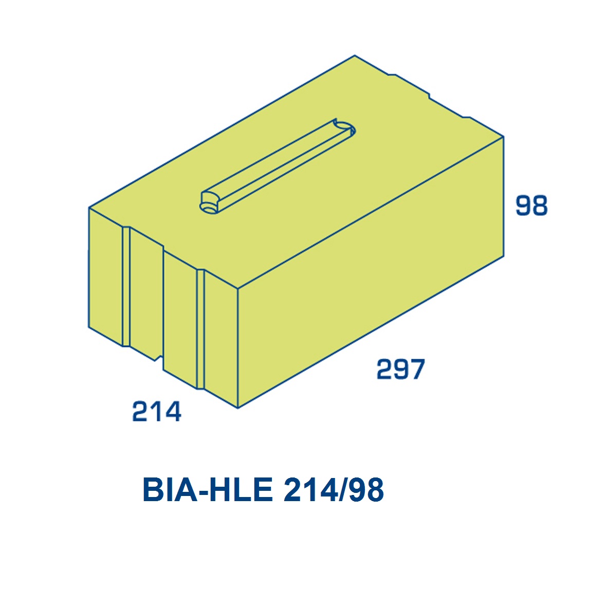 BIA Vuilwerk Lijmblokken BIA-HLE-214-98 BIA Vuilwerk Lijmblokken BIA-HLE-214-98
