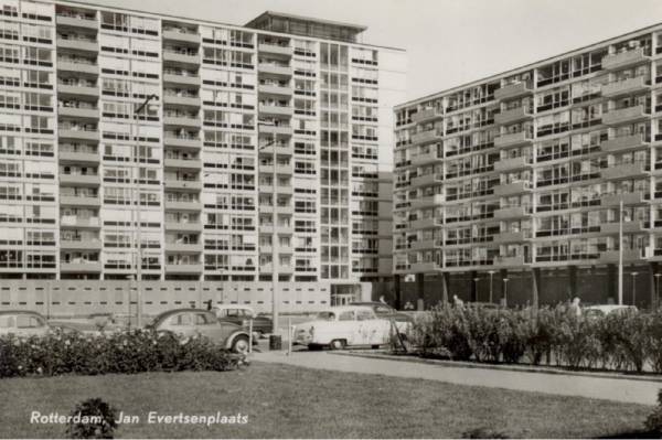 Jan Evertsenplaats Rotterdam, historische foto