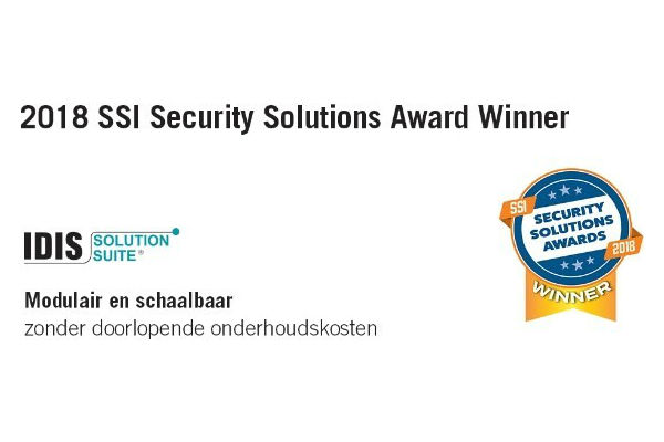 IDIS wint SSI Security Solutions Award