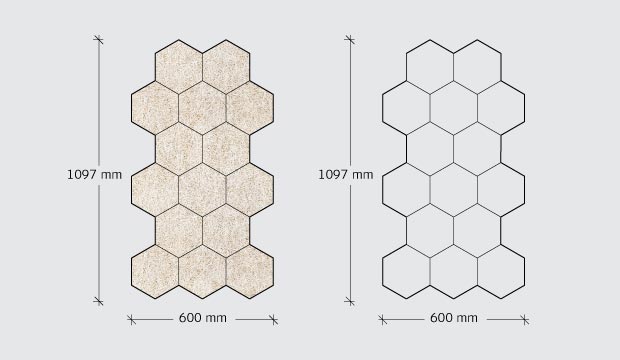 Troldtekt Hexagon