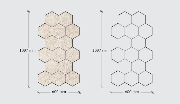 Troldtekt Hexagon Troldtekt Hexagon