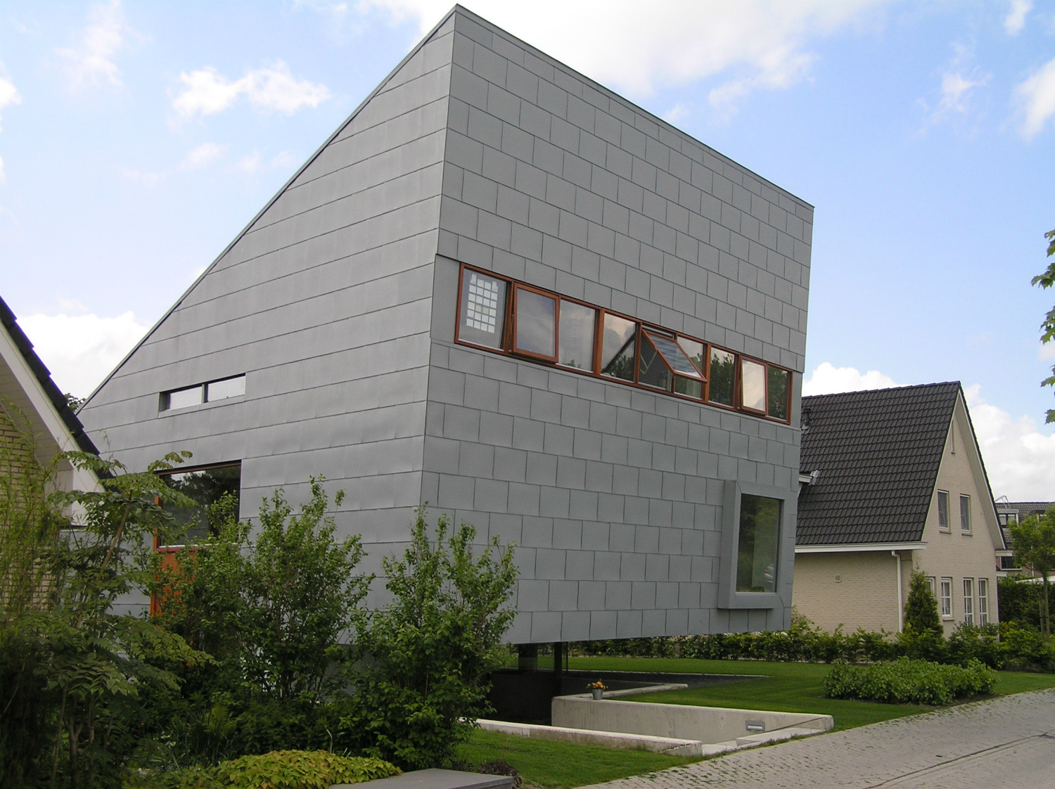 RHEINZINK Losanges als gevelbekleding RHEINZINK Losanges als gevelbekleding